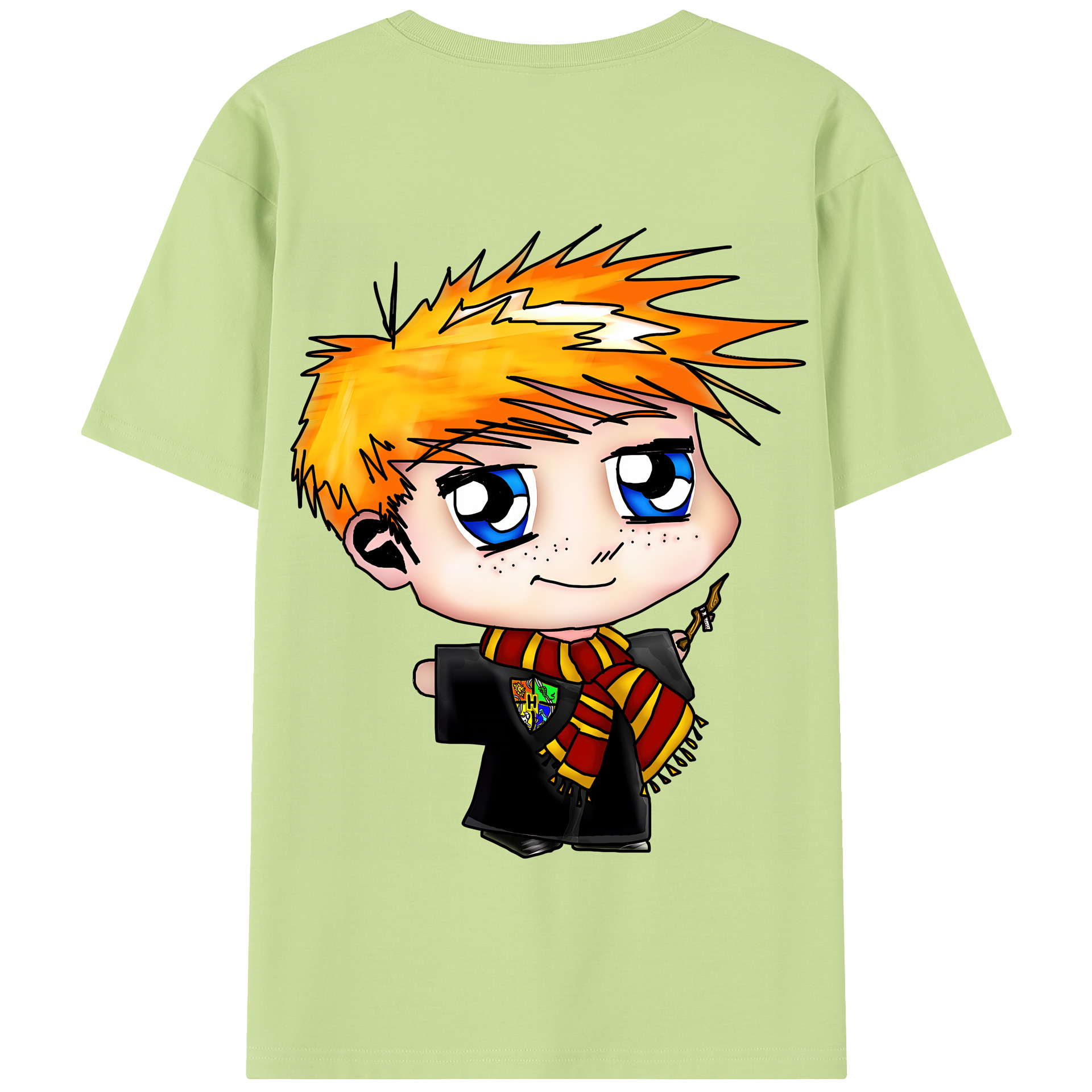 （画像用） Harry Potter ハリー・ポッターシリーズ 綿100％半袖Tシャツ（背面プリント）